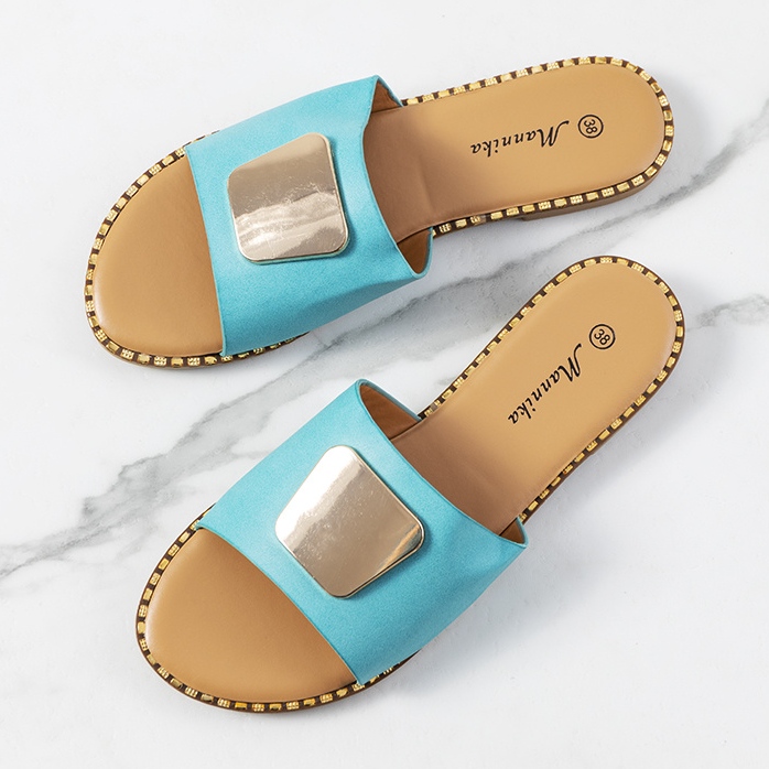 Chaussons femme Synan bleus 1 Chaussons femme Synan bleus 1