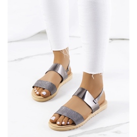 Sandales argent femme Laval 1