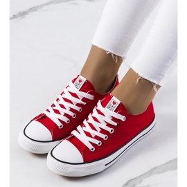 Baskets classiques pour femmes Kolind rouges 1