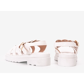 Sandales blanches pour femmes Bradam's 2