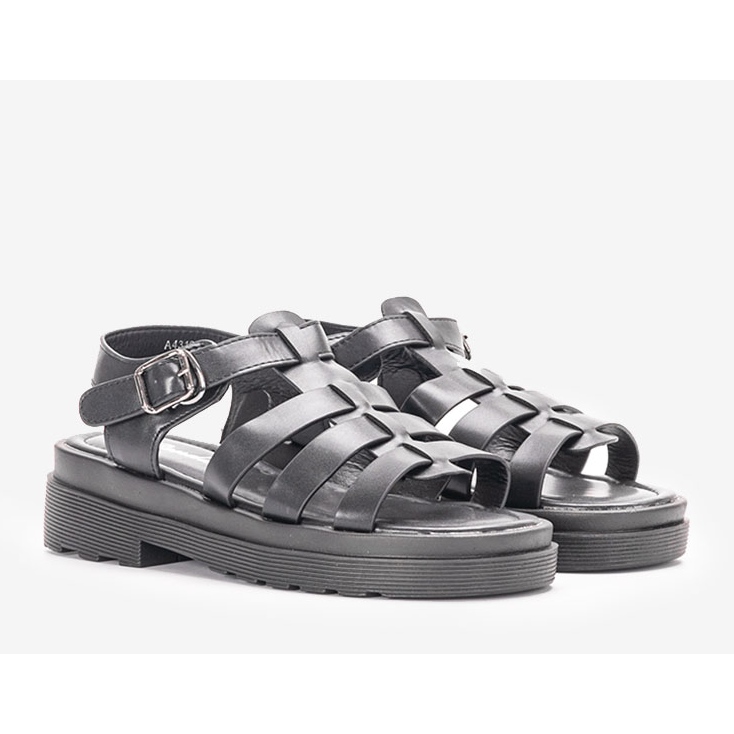 Sandales noires pour femmes Bradam's 1