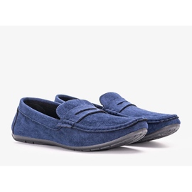 Mocassins homme Gradasso bleu marine 1
