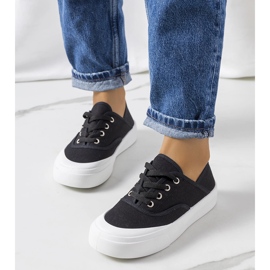 Baskets femme Jesperse noires le noir 1