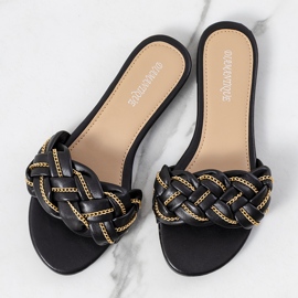 BM Chaussons Correra élégants noirs le noir 1