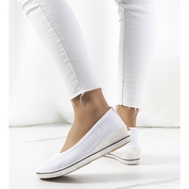 Baskets compensées blanches Loane 3