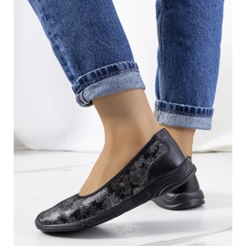 Baskets Bonnert en cuir noir 1