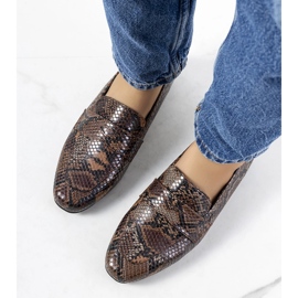 Mocassins Serpents Marron brun 1