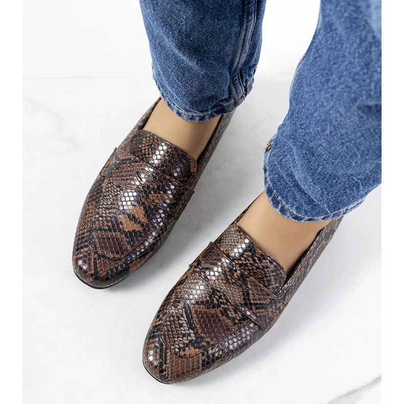 Mocassins Serpents Marron brun 1 Mocassins Serpents Marron brun 1