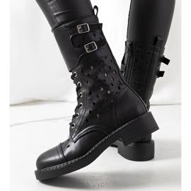 Bottines ajourées noires Finlay le noir 3