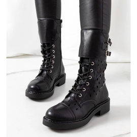 Bottines ajourées noires Finlay le noir 4