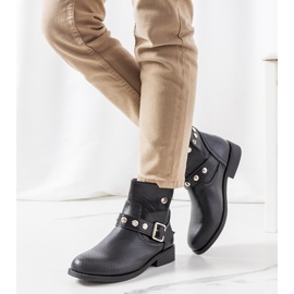 PA1 Bottines Punchs noires le noir 1