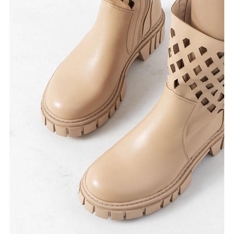 Bottines Dinah beiges 1 Bottines Dinah beiges 1