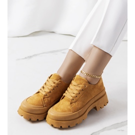 Baskets marron sur la plateforme Dearth brun 1