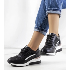 Baskets Veloso en cuir noir le noir 1