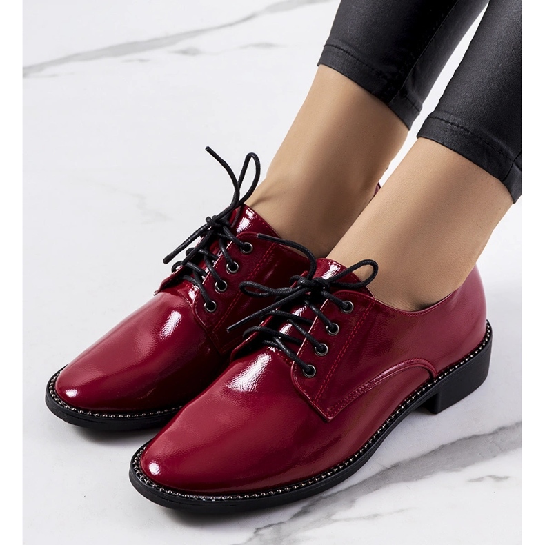 Chaussures femme bordeaux Ricieri rouge 1