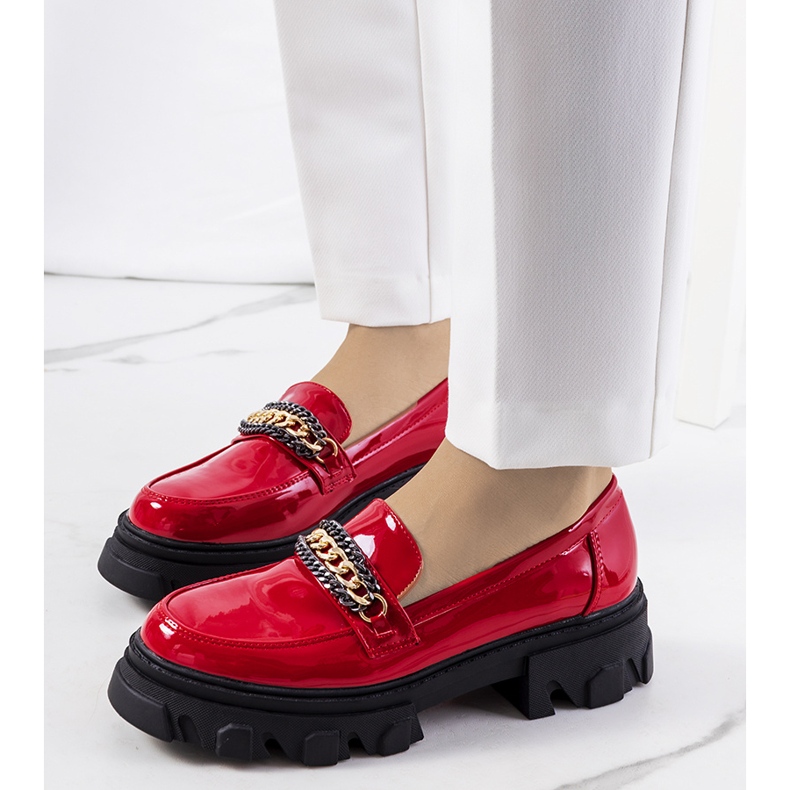 Chaussures Alcione laquées rouges 1