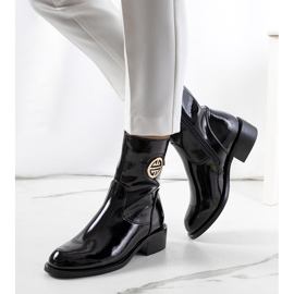 PA1 Bottes vernies noires de Rodovia le noir 1