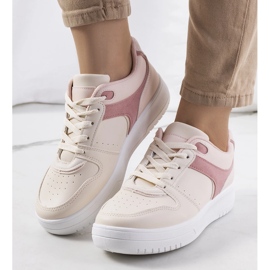 Baskets beiges femme Lins 1