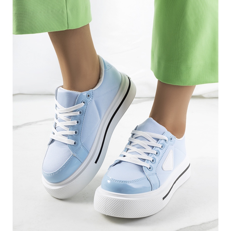 Baskets bleues à semelle épaisse Scrabster 1