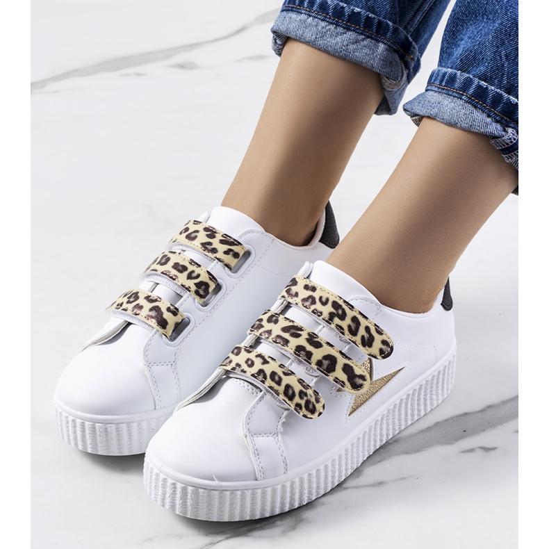 Baskets Pitmerden blanches d'or 1 Baskets Pitmerden blanches d'or 1