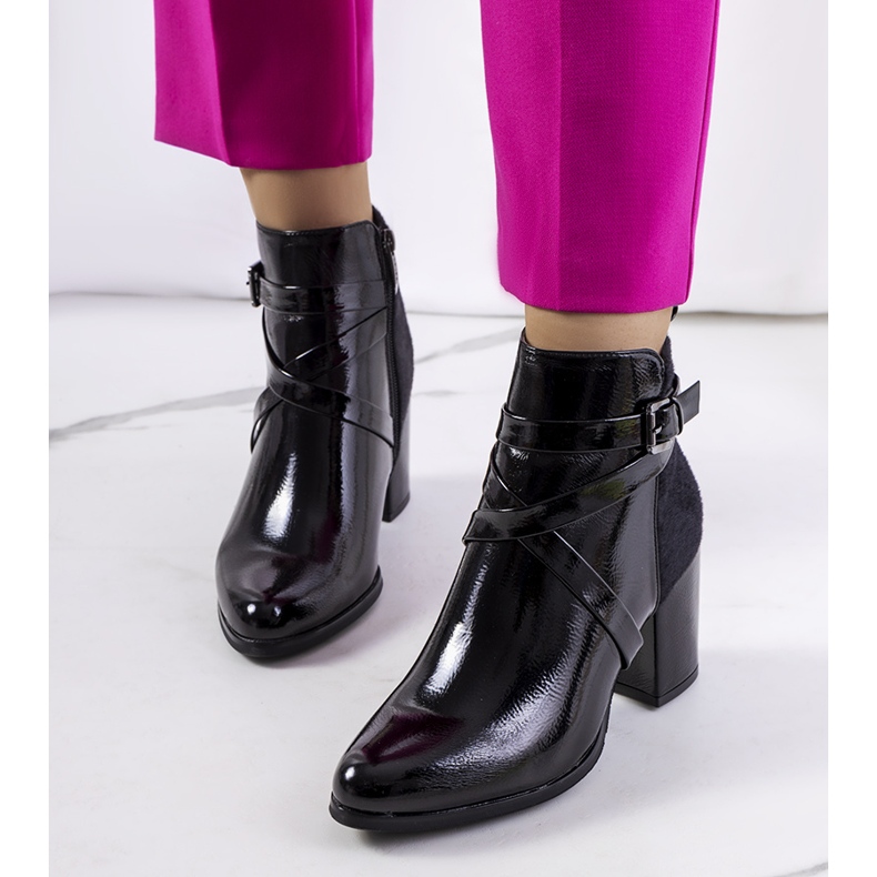 Bottines Mossley vernies noires 1