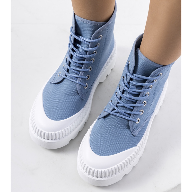 Baskets Roxo bleues 1