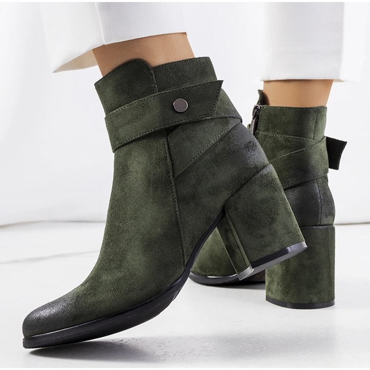 Bottines Craydon vertes 1