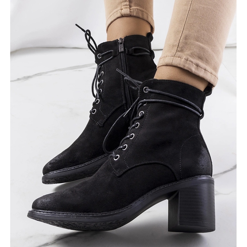 Bottines Sanlow noires le noir 1