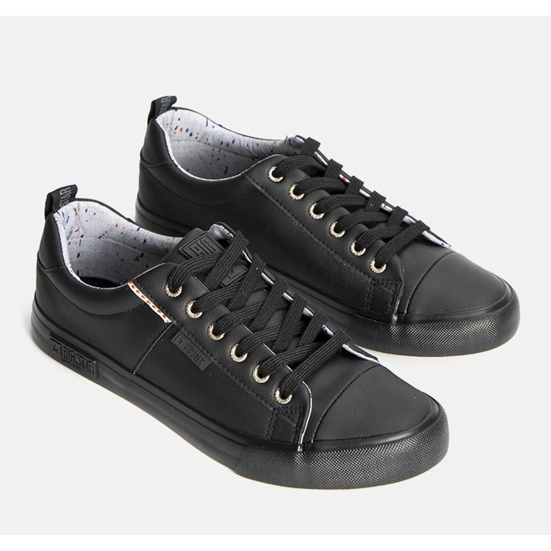 Baskets noires pour hommes Big Star KK174004 le noir 1 Baskets noires pour hommes Big Star KK174004 le noir 1