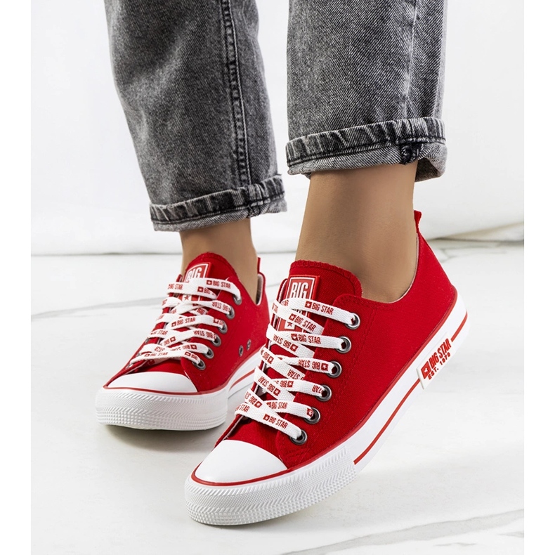 Baskets classiques rouges Big Star KK274104 1