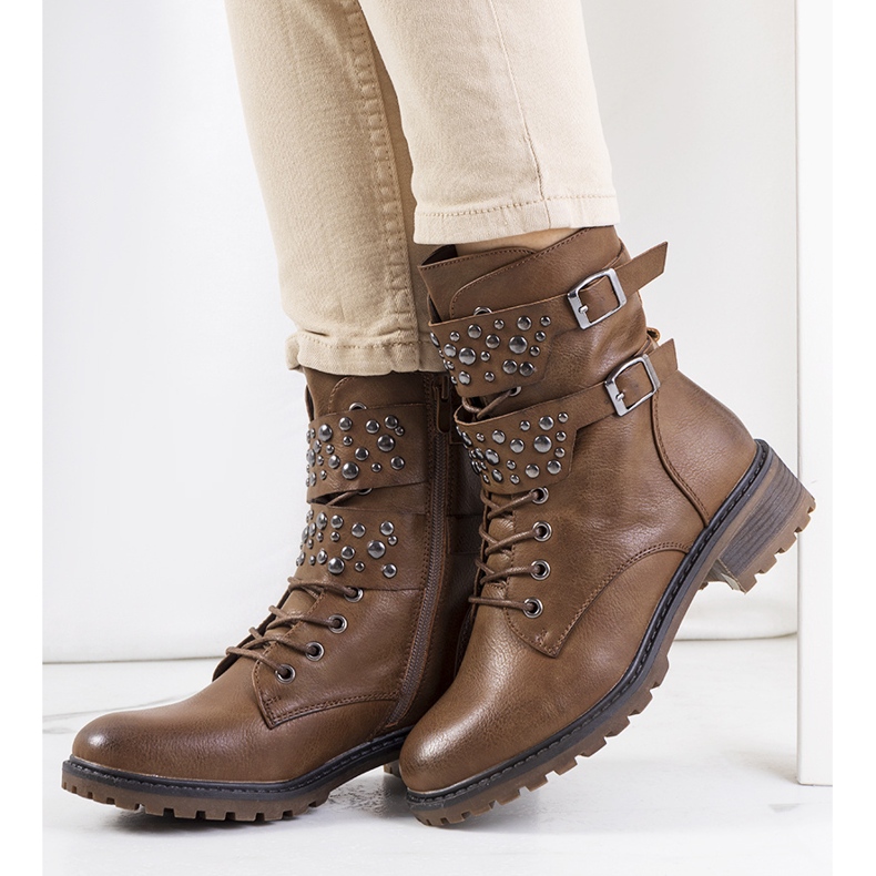 Chaussures de randonnée femme Menez marron brun 1