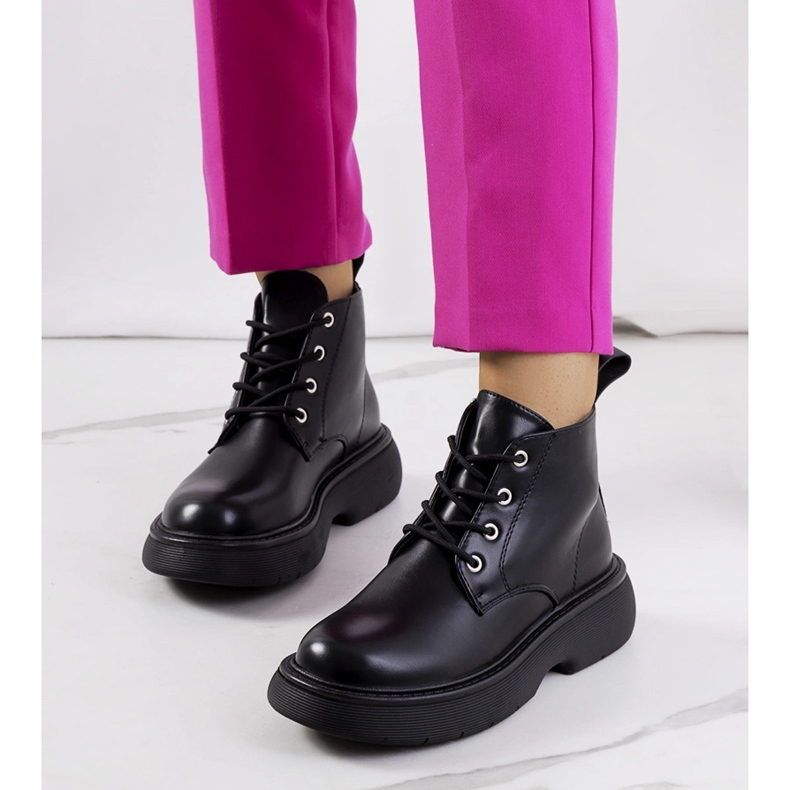 Bottines Solis noires le noir 1