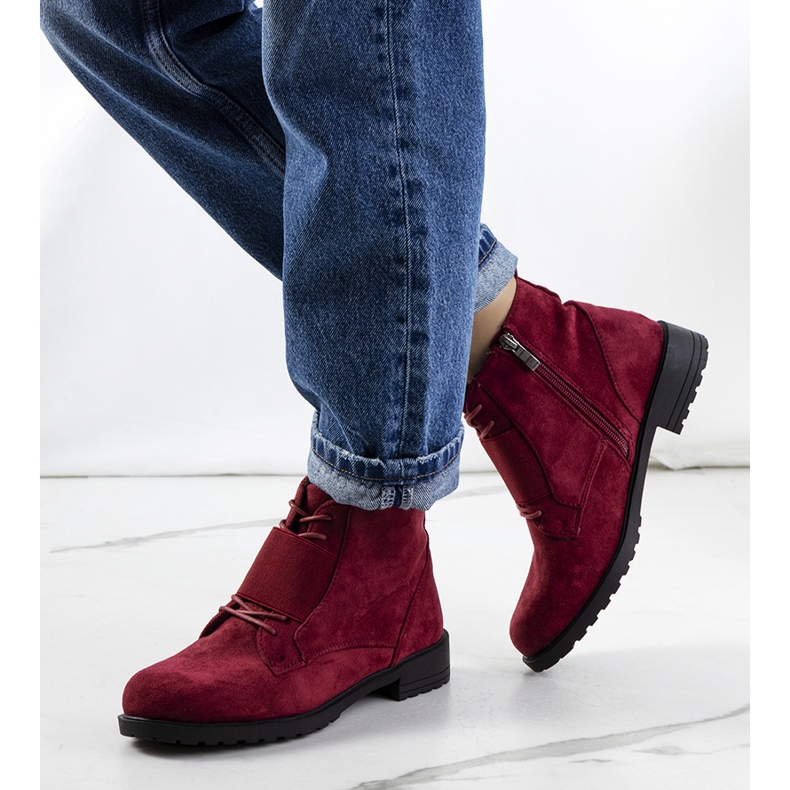 Bottines Manoella bordeaux rouge rouge 2 Bottines Manoella bordeaux rouge rouge 2