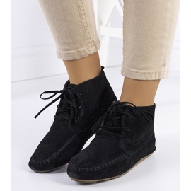 Bottes en éco-daim Lalo noires le noir 1