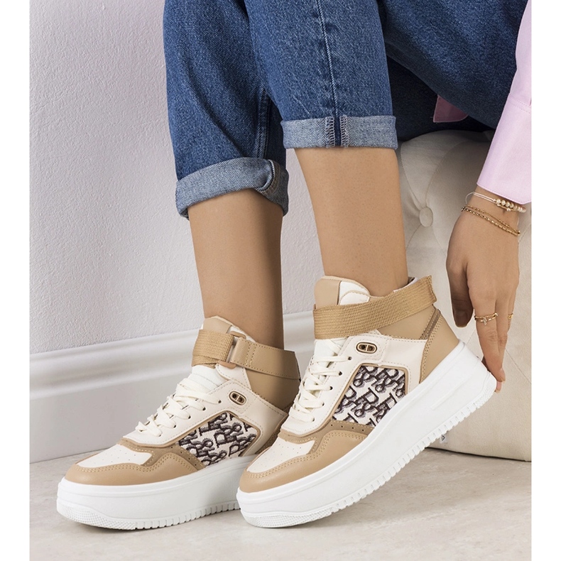 Baskets Adolis beige 1