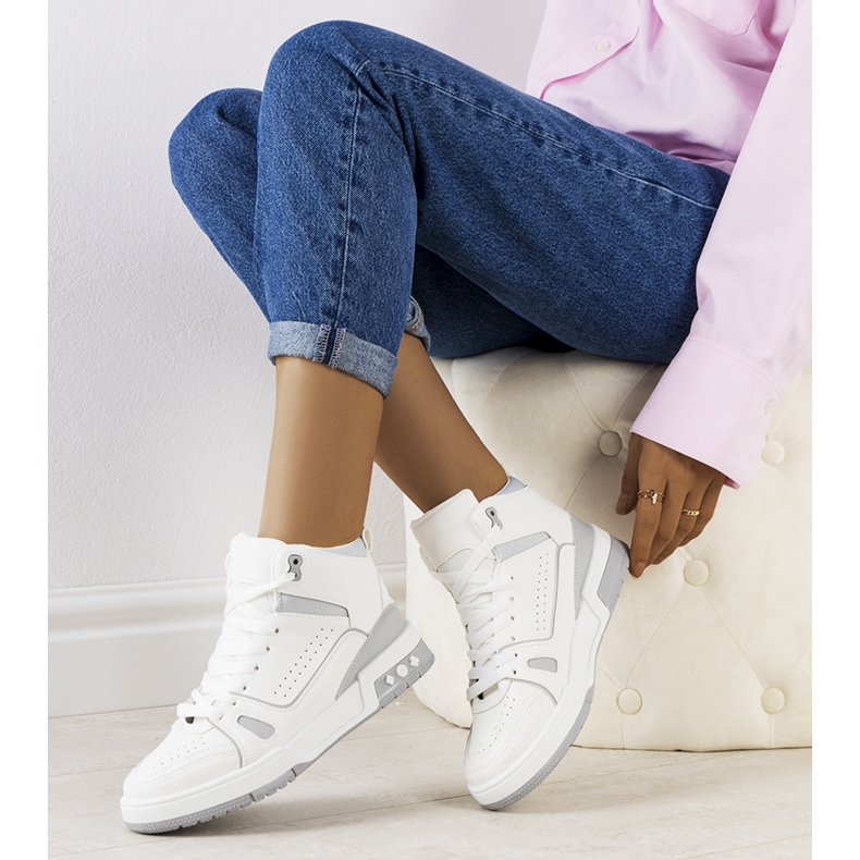 Baskets grises pour la cheville Megatheo 1