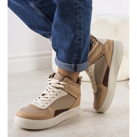 Baskets Adite beige cheville 1 Baskets Adite beige cheville 1