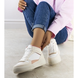 Baskets crème pour la cheville Adite beige 1 Baskets crème pour la cheville Adite beige 1