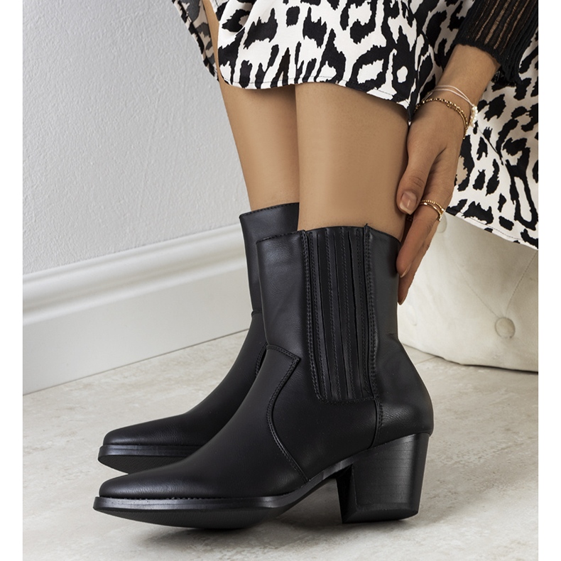 Santiags Bento noires le noir 1