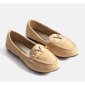 Mocassins femme Gimen beiges 1