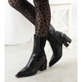 Santiags noires Alanna le noir 1 Santiags noires Alanna le noir 1