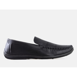 BM Mocassins Cordle noirs pour hommes 1