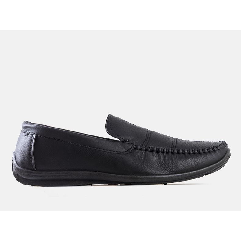 BM Mocassins Cordle noirs pour hommes 1