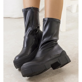 Bottines Darlen noires femme 1