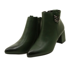 M.Daszyński Bottines zippées vertes isolées 2