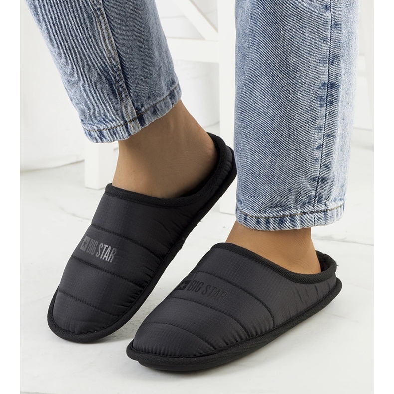 Big Star Chaussons isolés femme noir KK274602 1