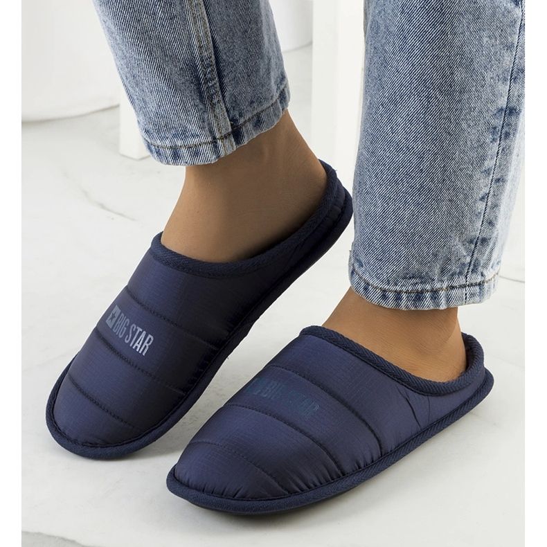 Big Star Chaussons isolés femme bleu marine KK274602 1