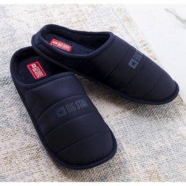 Big Star Chaussons isolés homme bleu marine KK174360 1