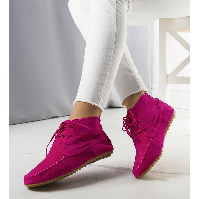 BM Bottes en éco-daim rose Lalo 1 BM Bottes en éco-daim rose Lalo 1