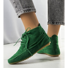 BM Bottines éco-daim Lalo vertes 1